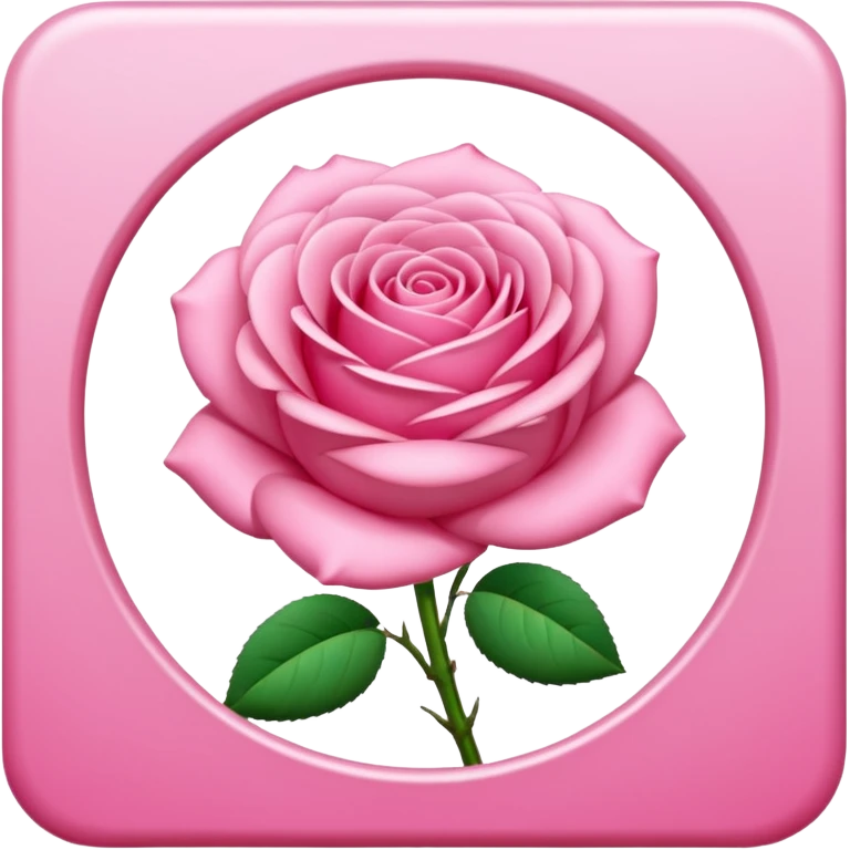 A 3D cartoon rose-pink spectacle with  and soft reflections, negaive: characters. emoji