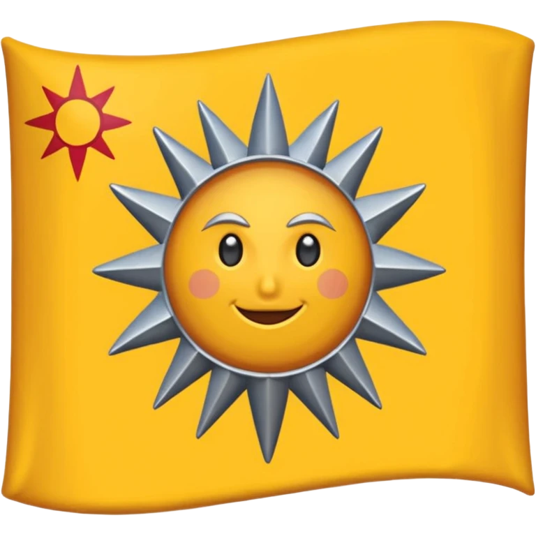 Majestic 8-pointed Sun Medieval Banner heraldry flag emoji