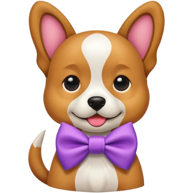 Dog bow emoji