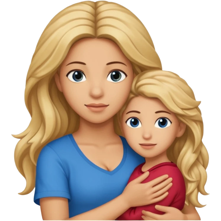 Shakira with blue eyes and pique holding her in his arms  emoji