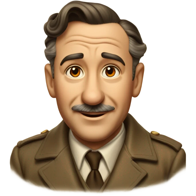 Photorealistic Walt Disney in 1944 Europe emoji
