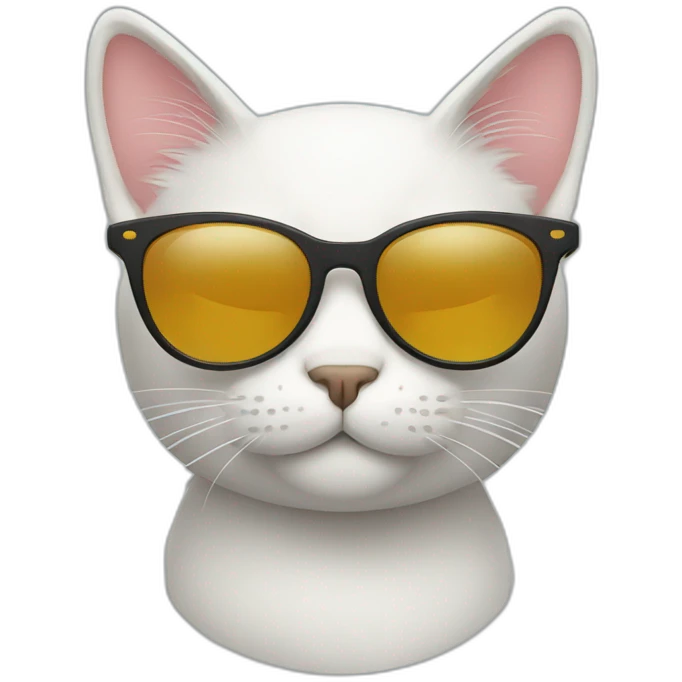 Cat with sunglasses emoji
