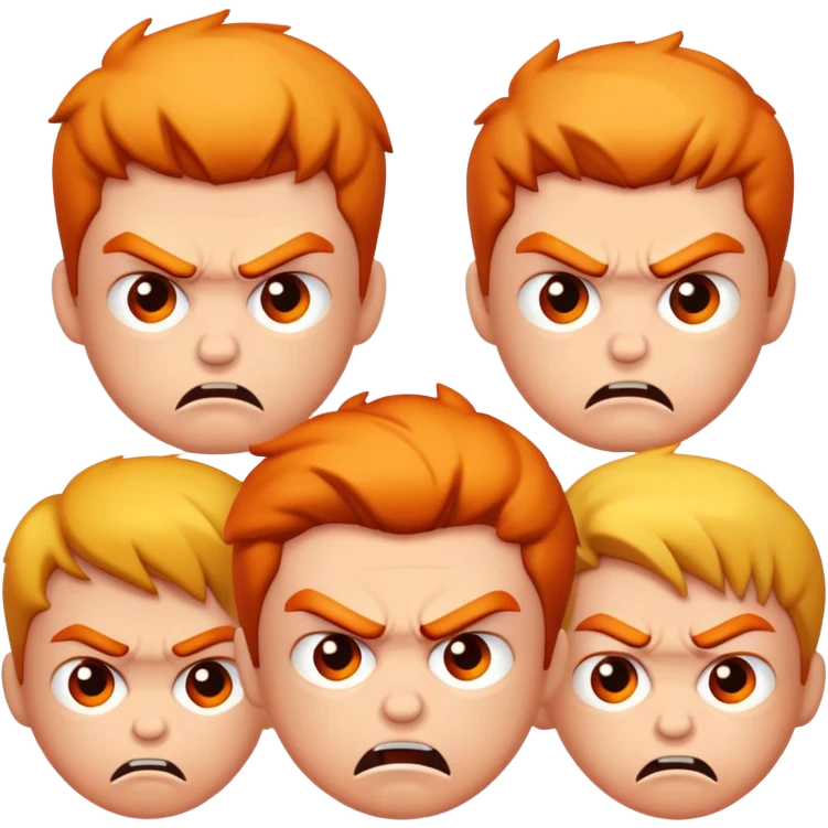 Angry kids emoji