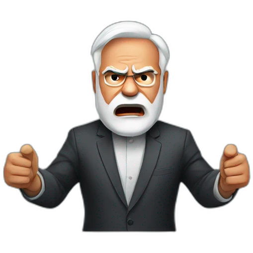 modi angry emoji