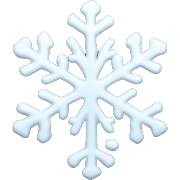 Melting snowflake emoji