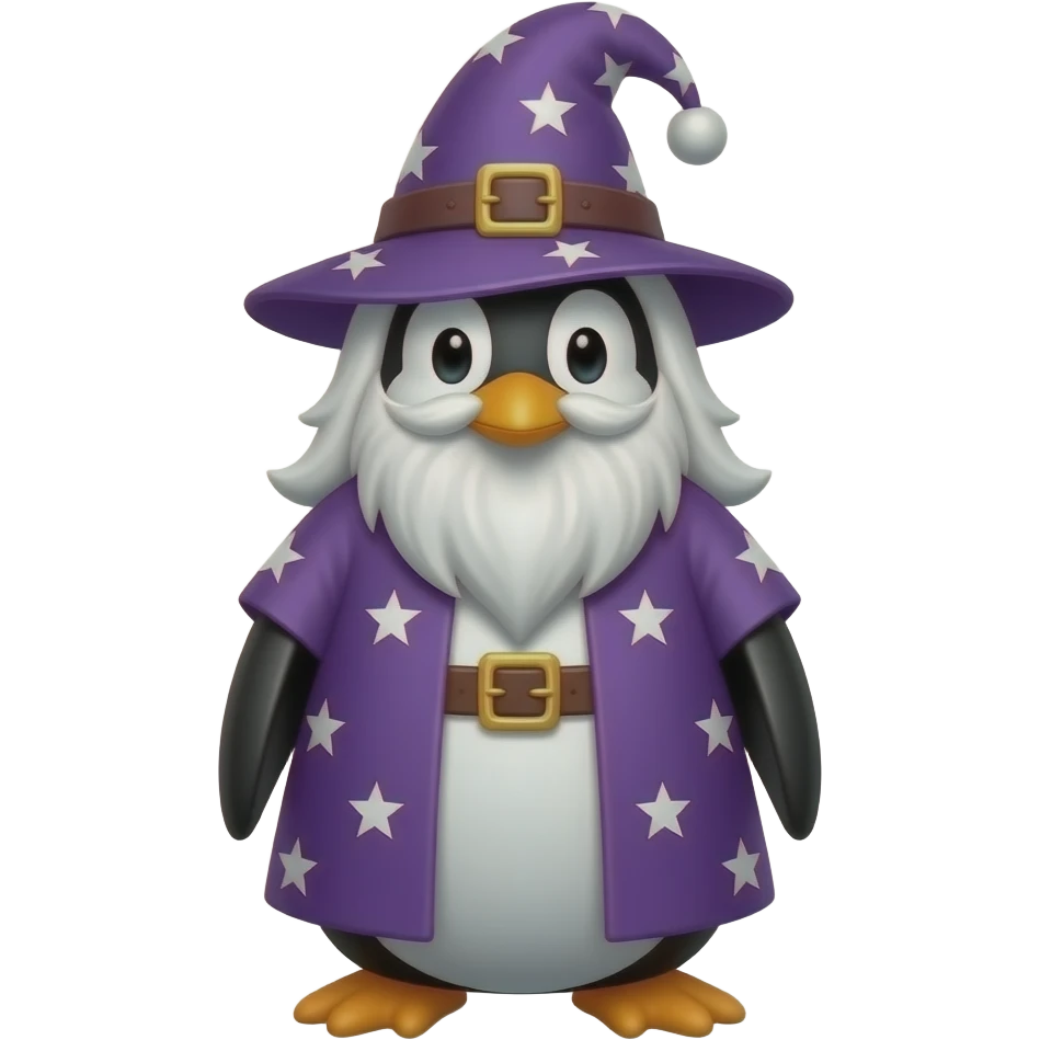 Penguin Wizard emoji
