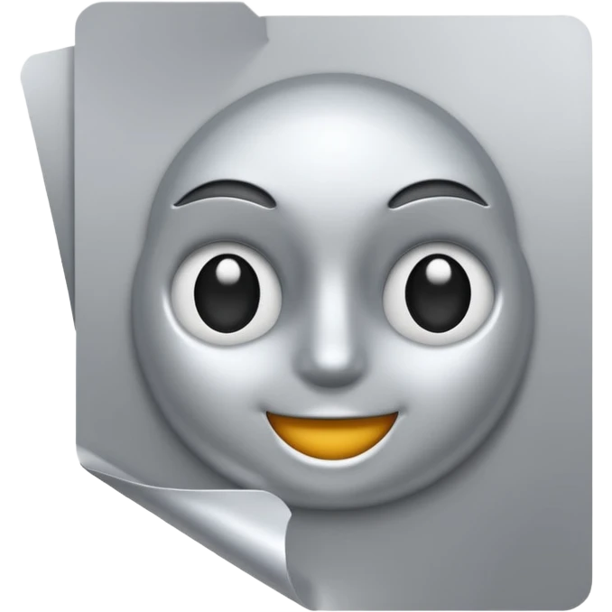 pin holding a paper emoji