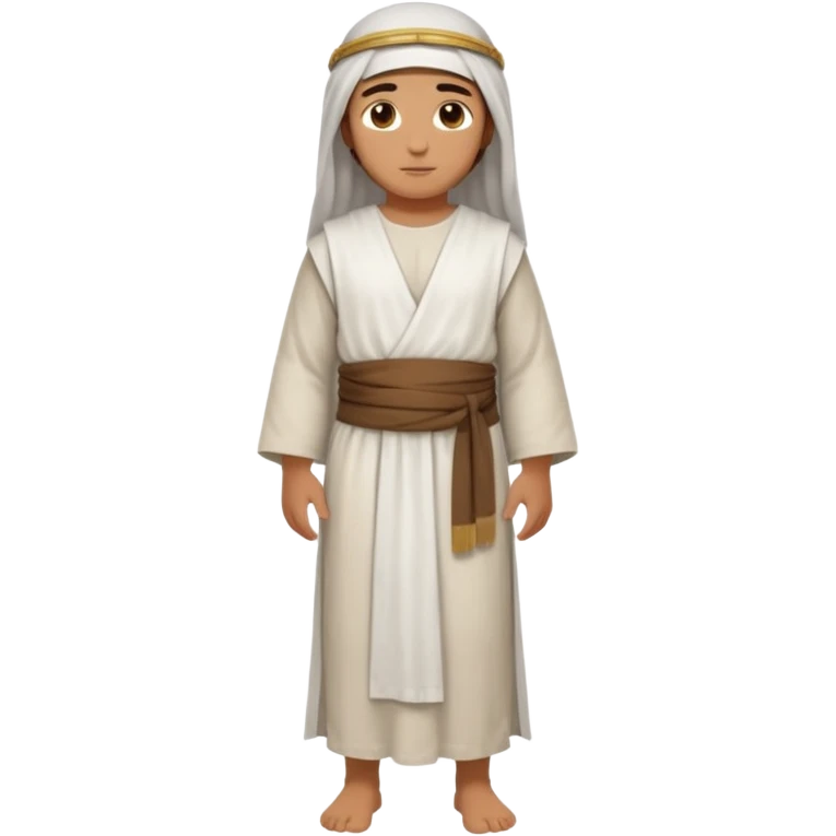 fullbody Middle Eastern innkeeper from Jerusalem, 1st century, tunic and sash, no head covering, no religious symbols emoji