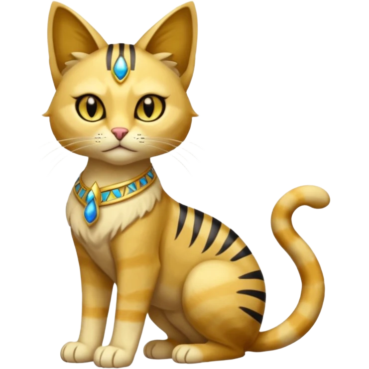 Meowth-Bastet-Fakémon-hybrid-creature (full body)  emoji
