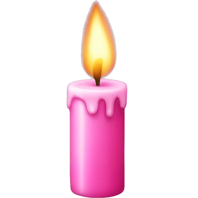 Pink candle  emoji