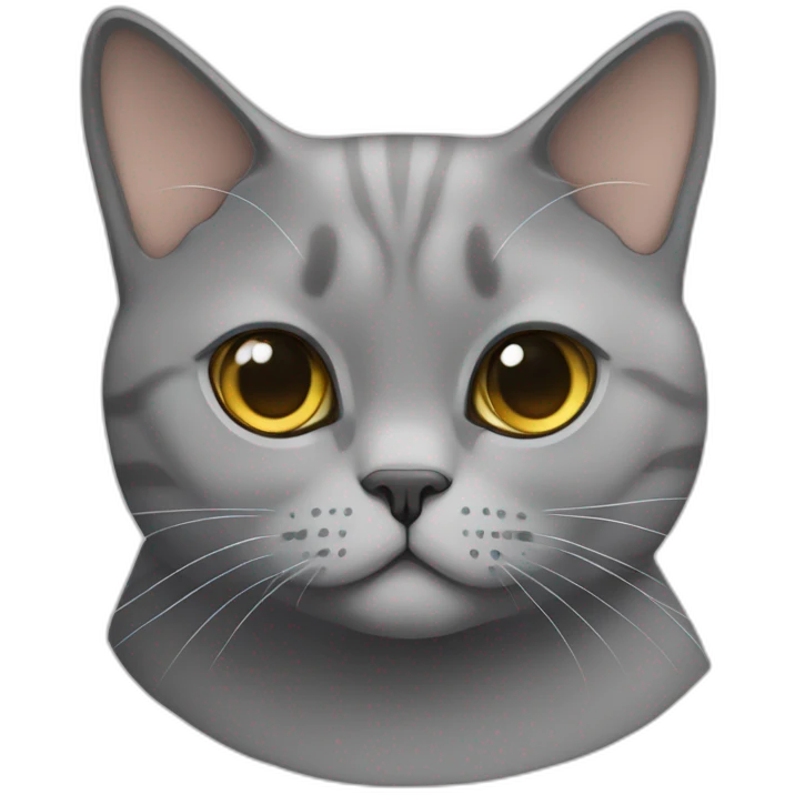 british shorthair cat with Pablo nametag emoji
