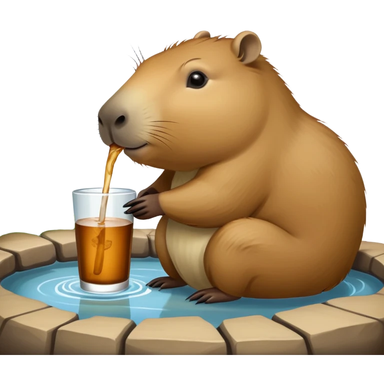 capibara tomando mate emoji