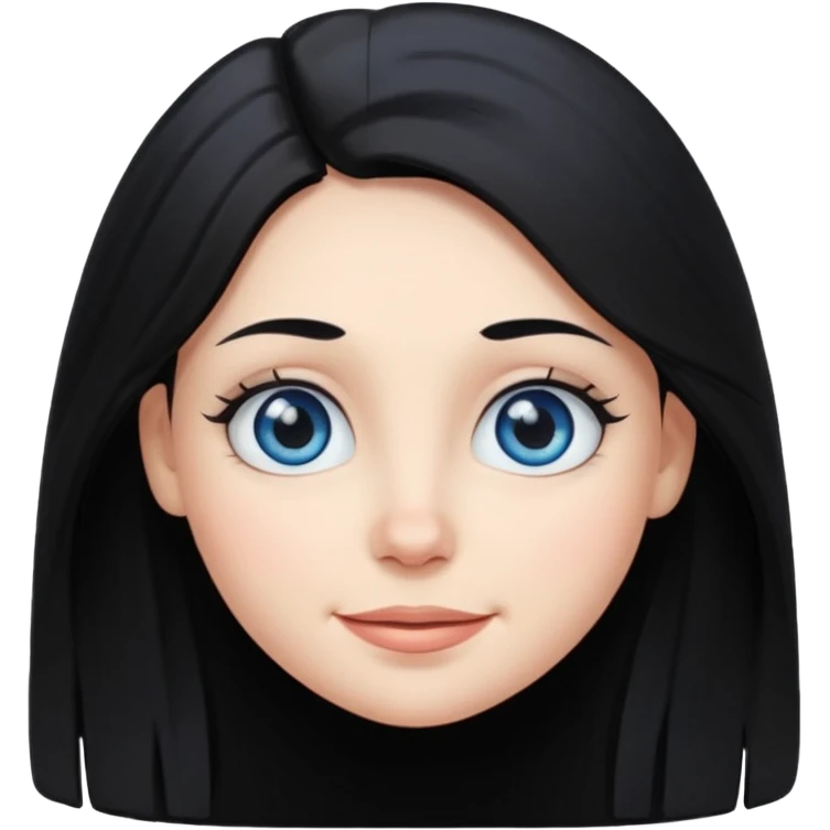 Cartoon style female head emoji