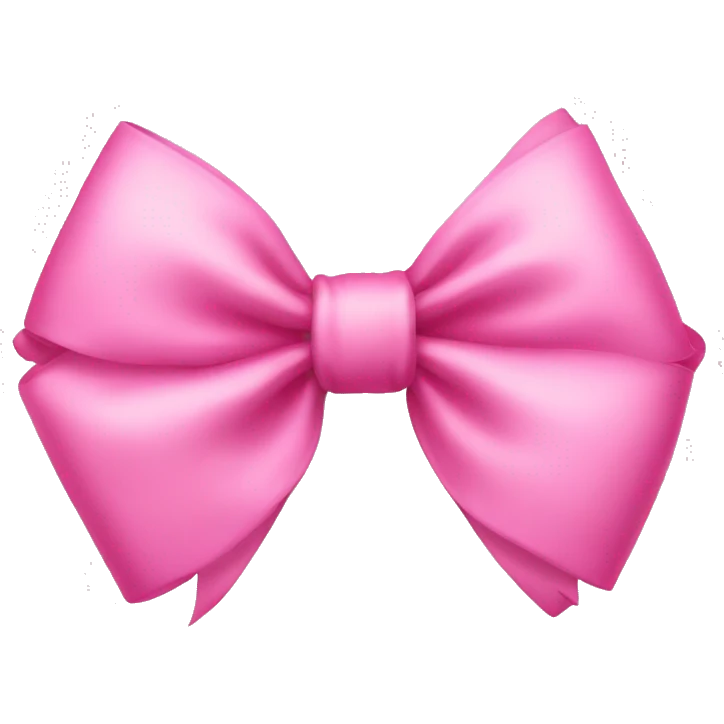 Pink bow emoji