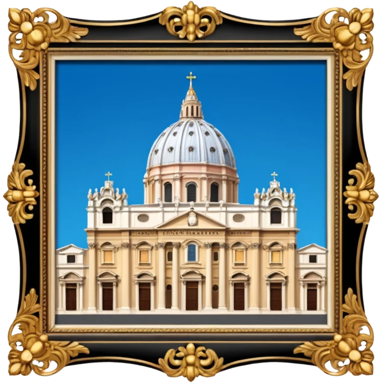 saint peter's church rome png style like  emoji
