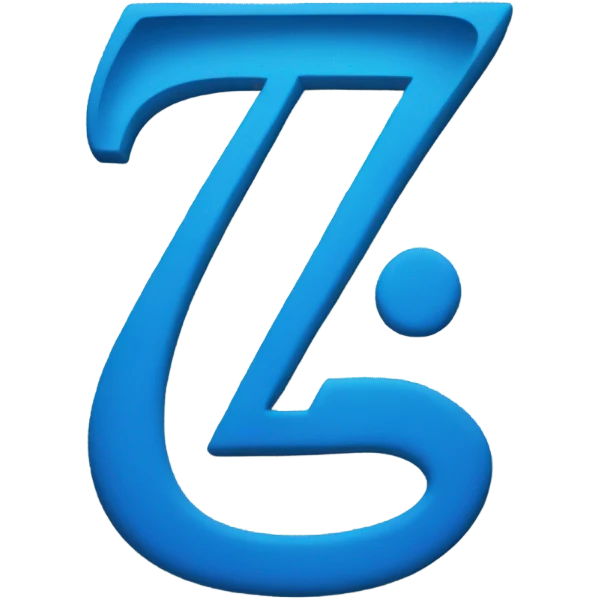 Z blue  emoji