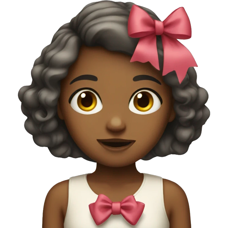 Girl wth bow emoji