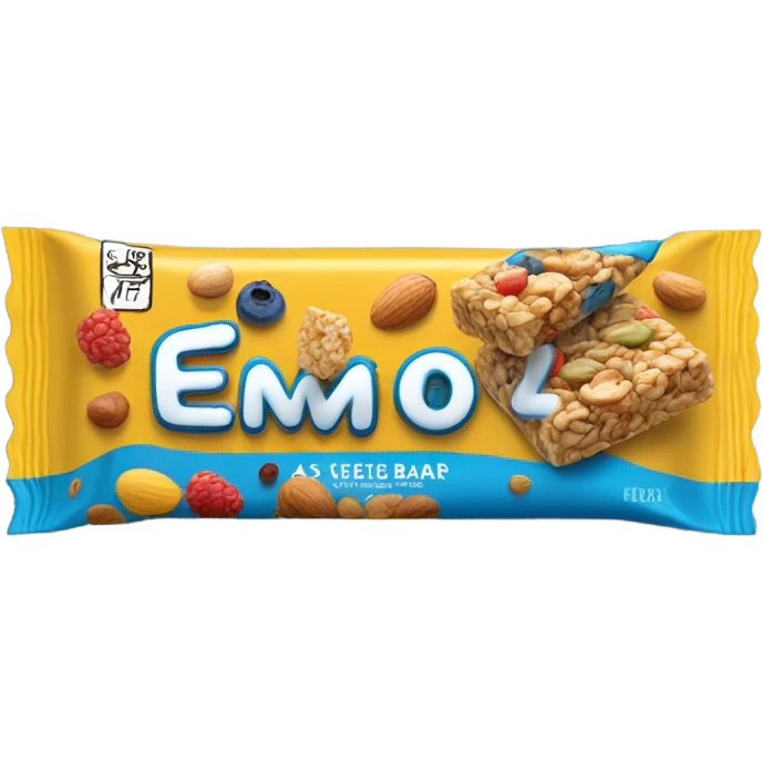 cereal bar in its packaging emoji