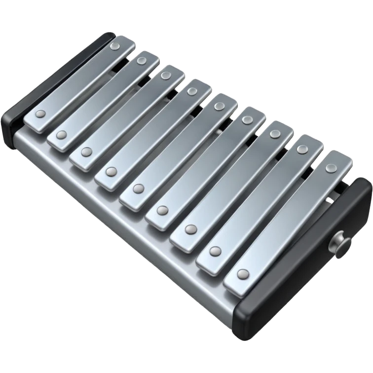 Xylophone silver emoji