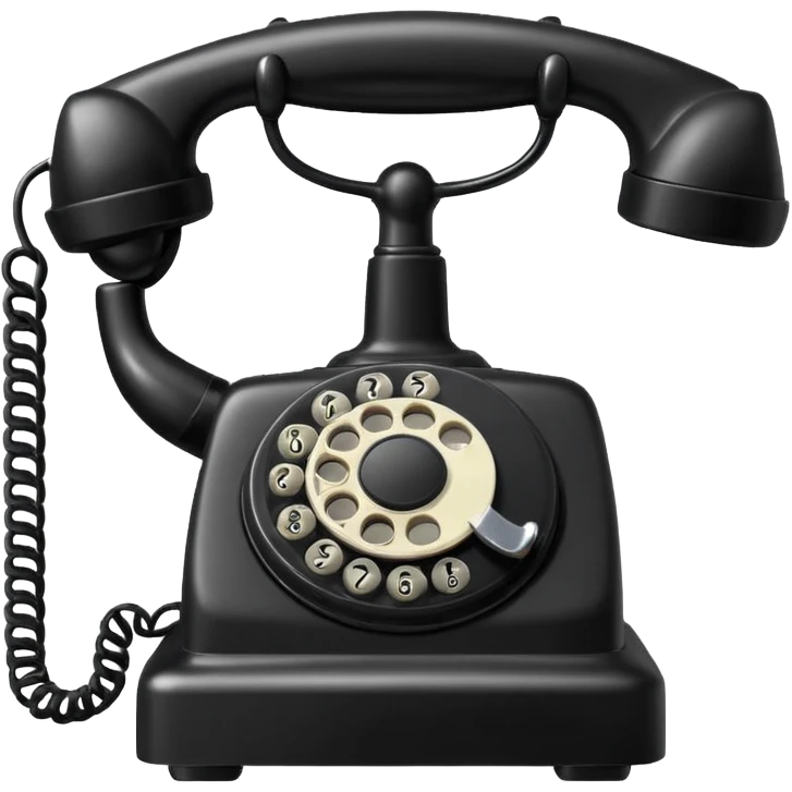 Phone hotline phone emoji