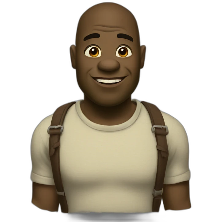 black-shrek emoji