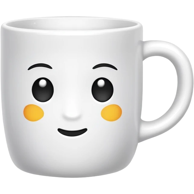 a white mug emoji