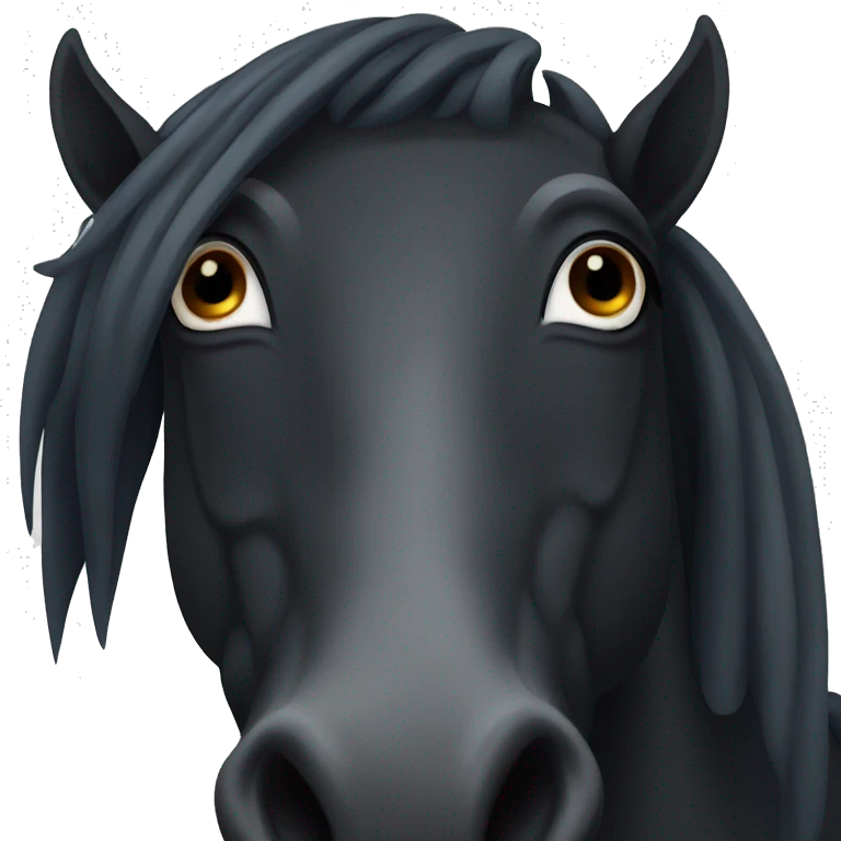 Dark horse emoji