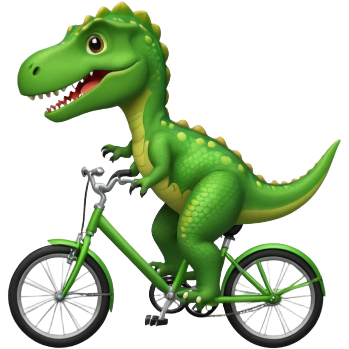 dinasour riding a bike emoji