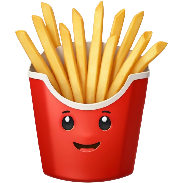 french fries with ketchup emoji
