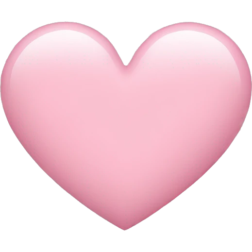Baby pink heart emoji