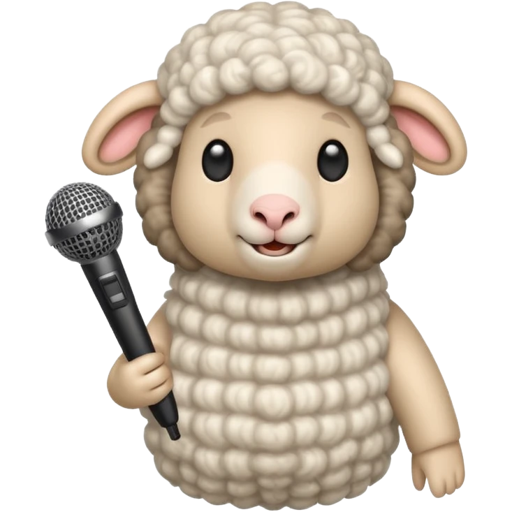 sheep with microphone











 emoji