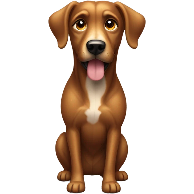 Brown dog emoji