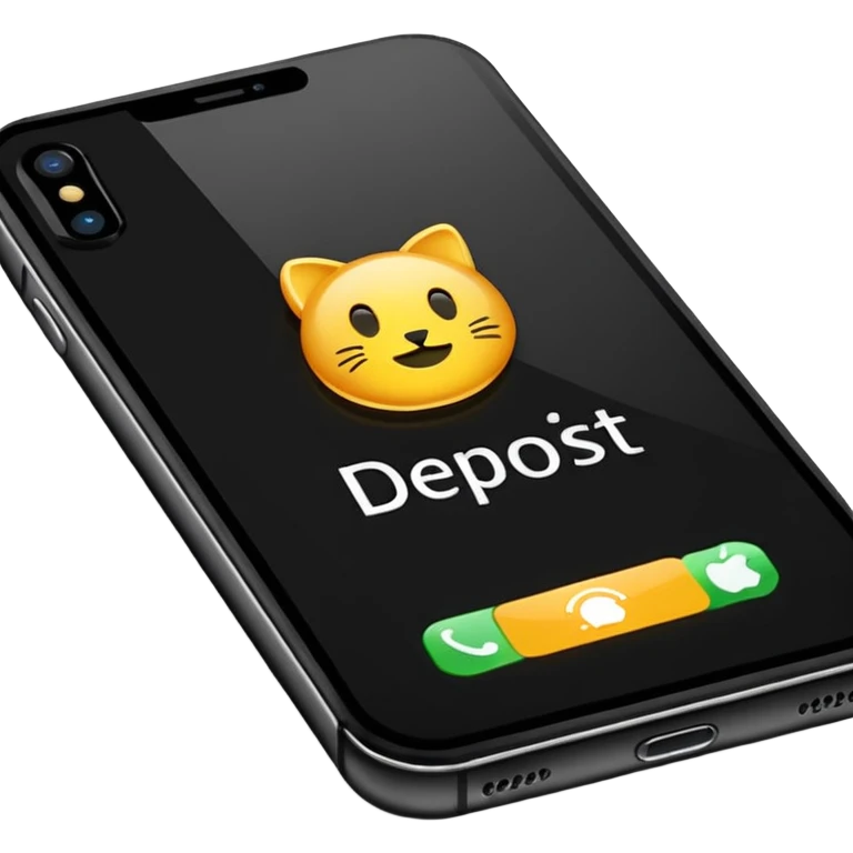 an iphone where a notification pops up that reads: "£50 deposit paid" emoji