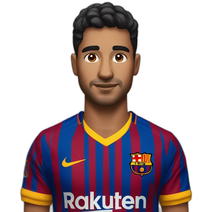 Ronald Araujo in Barcelona shirt emoji