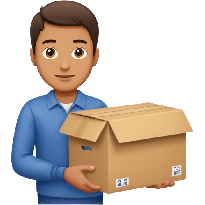 box carrier man emoji