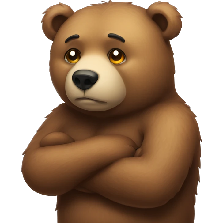 Heartbroken bear emoji