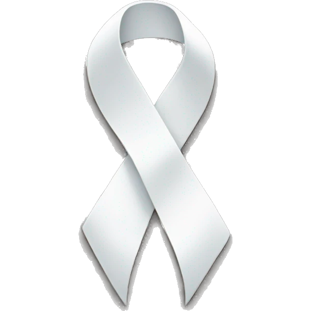 White ribbon  emoji
