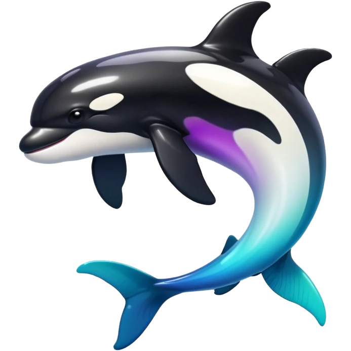 white blacks colorful gradient shiny glossy Fakémon-Digimon-orca-reptile-charizard-feraligatr-lizard-creature-hybrid (full body) emoji