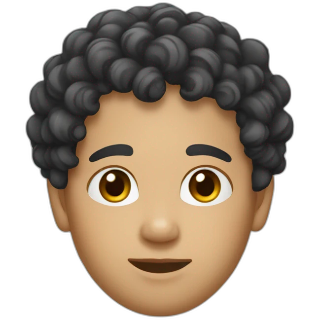 curly hair asain twin emoji