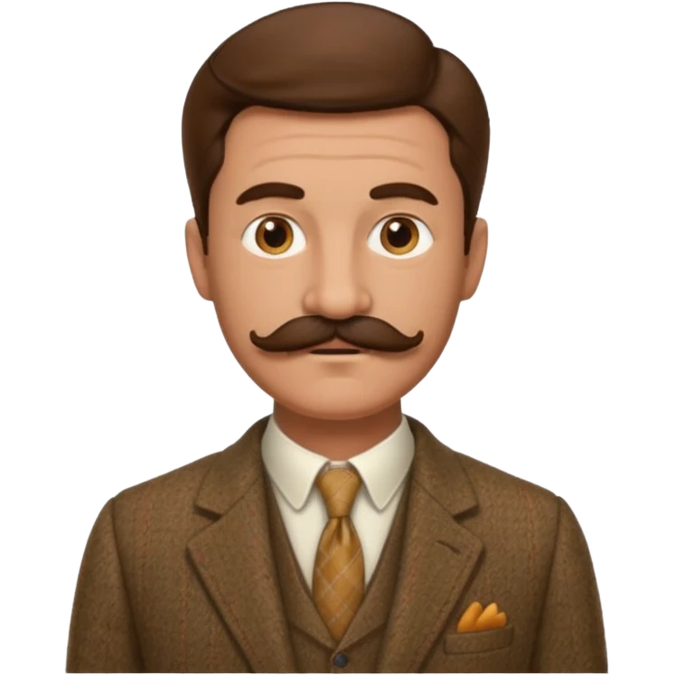 Old british vibe suit man emoji
