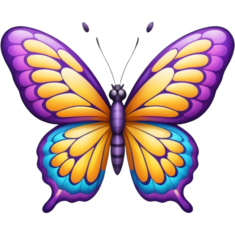 butterfly smiling emoji