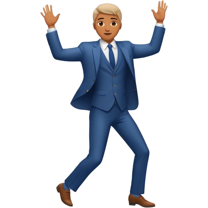 танцующий мужчина в полный рост emoji
