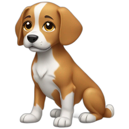 dog bowing thank you emoji