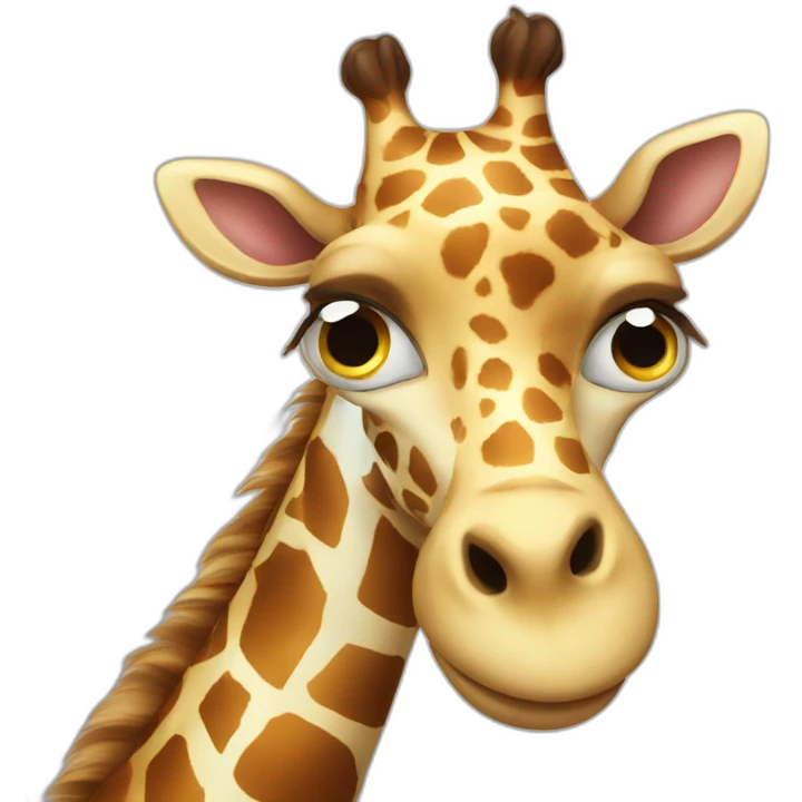 Happy giraffe emoji