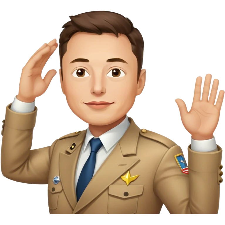 Elon musk salute emoji