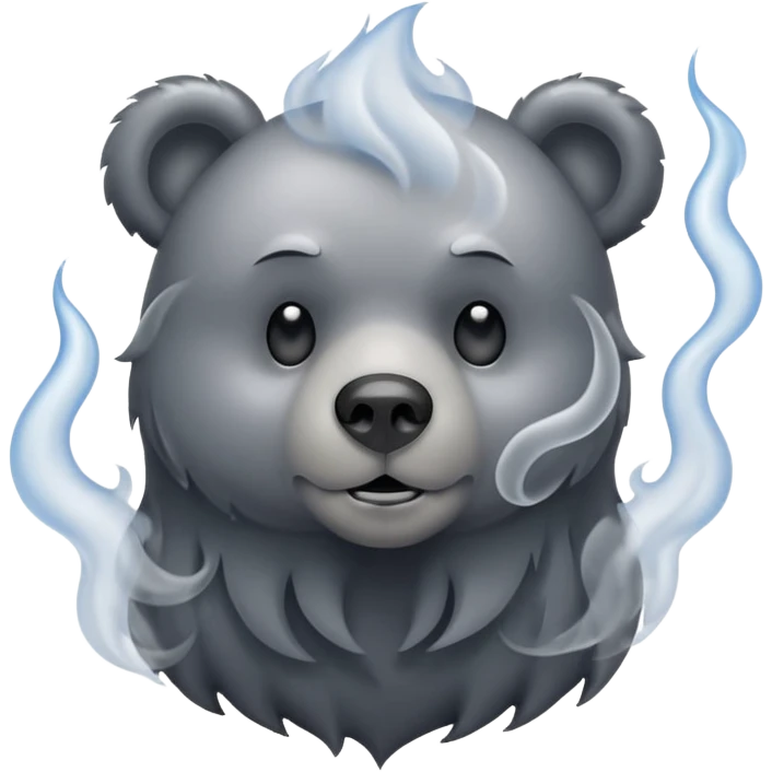 Bear smoke  emoji