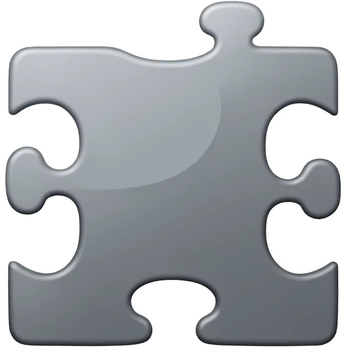 Create an emoji that represents both a jigsaw and indecision emoji