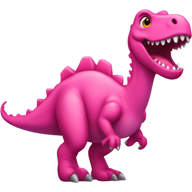 Pink dinosaur emoji