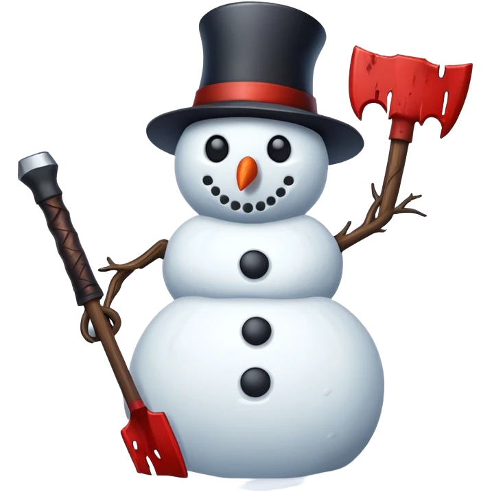 Снеговик убийца emoji