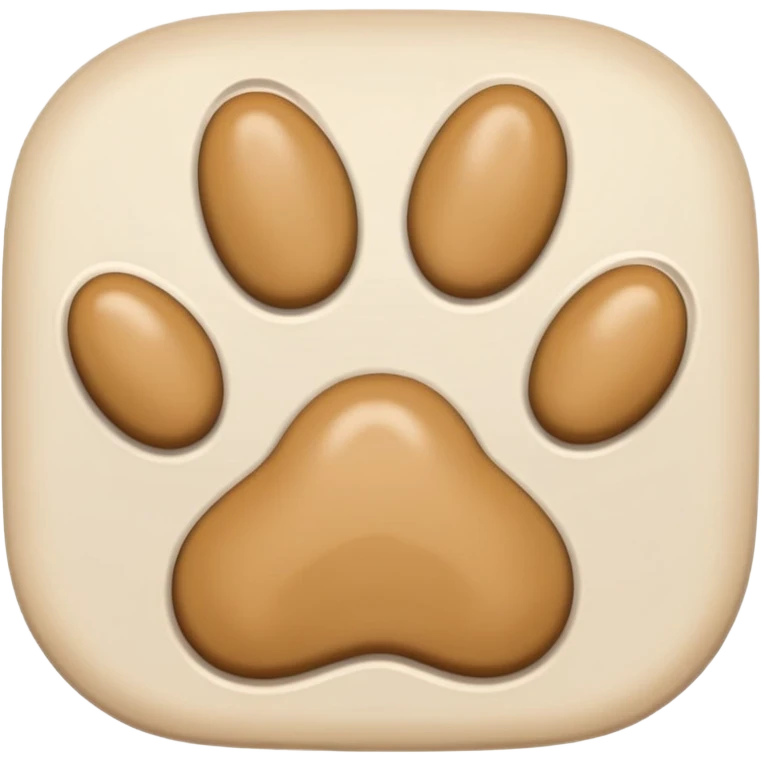 puppy paw print with a border emoji